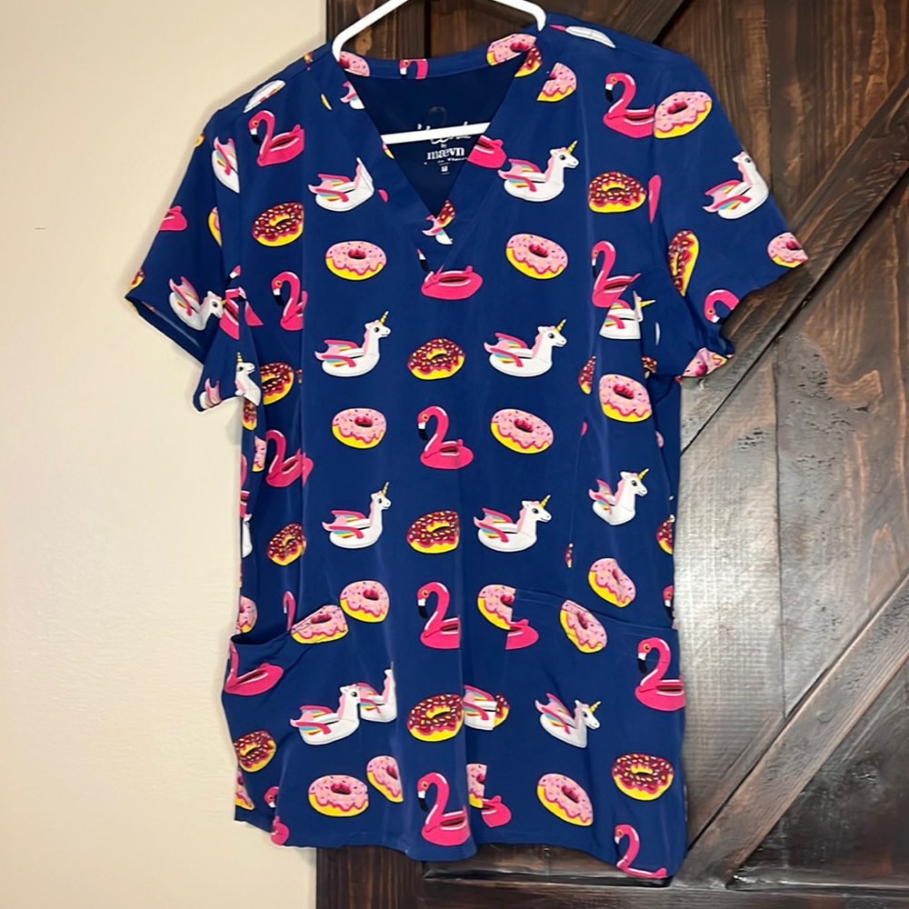 Prints by Maevn Spunky Scrub Top